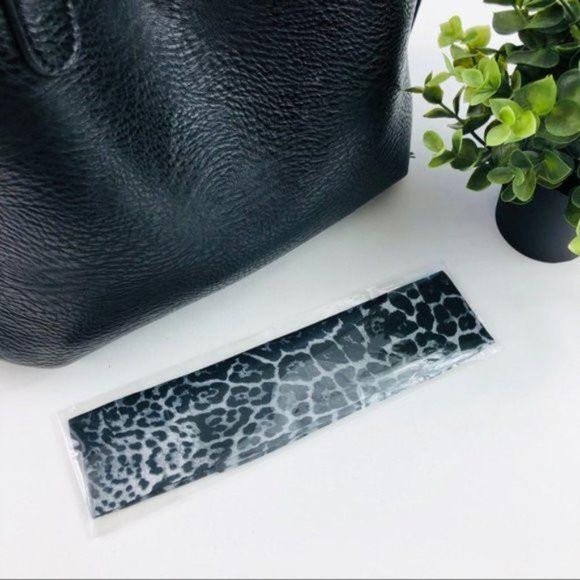 Set of 2 Gray Cheetah Twilly Purse Head Scarves - Picture 5 of 8